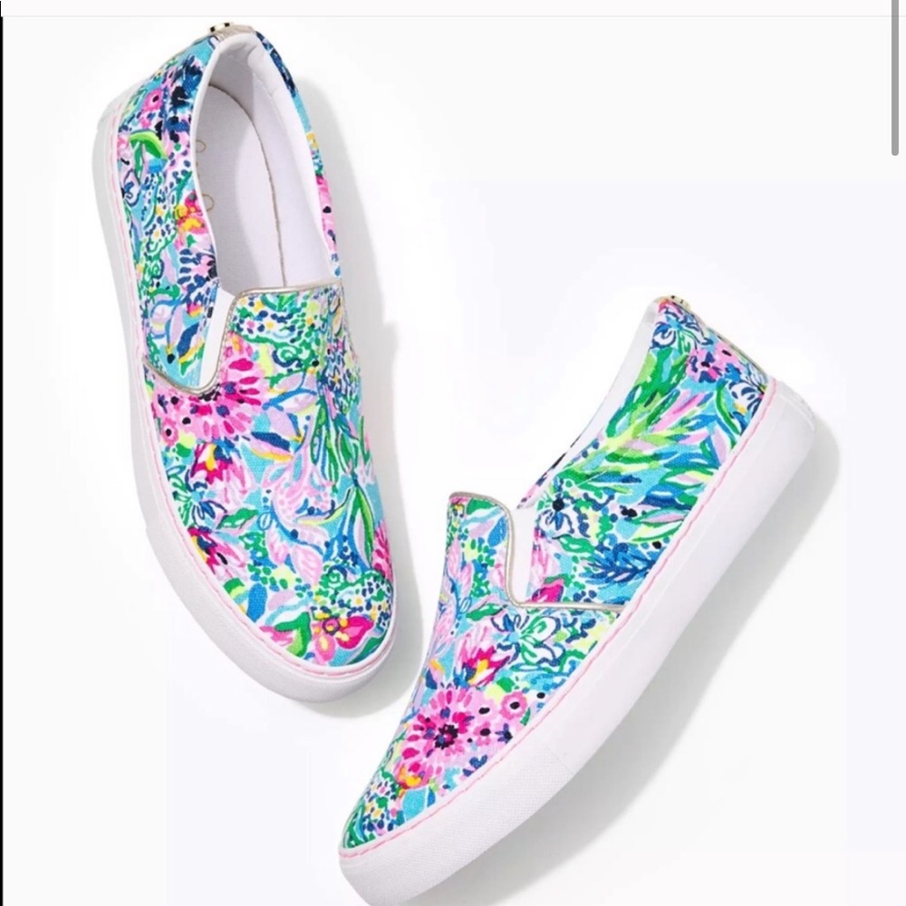 Lilly Pulitzer Multicolor Floral Slip-On Sneakers